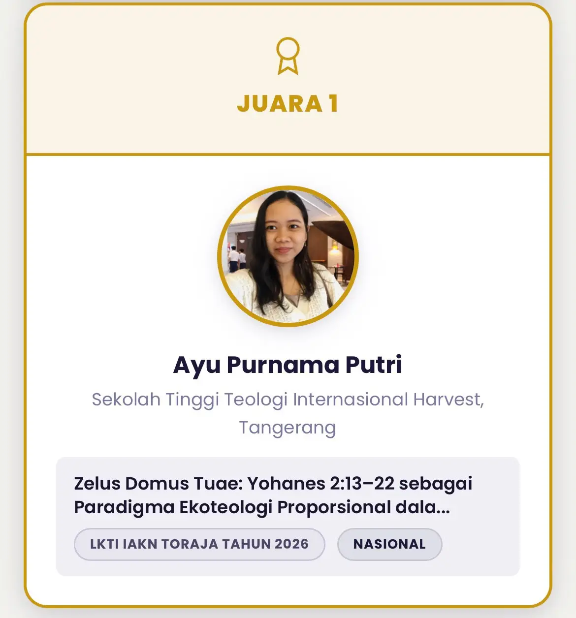 Berita - 47 - HITS | Harvest International Theological Seminary